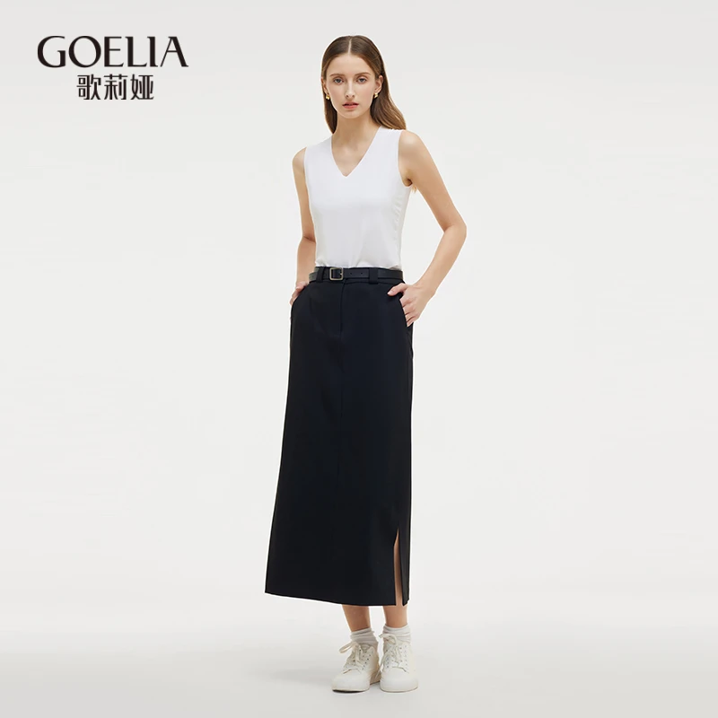 歌莉娅 V领背心（黑白两件装） 1C9L0A190