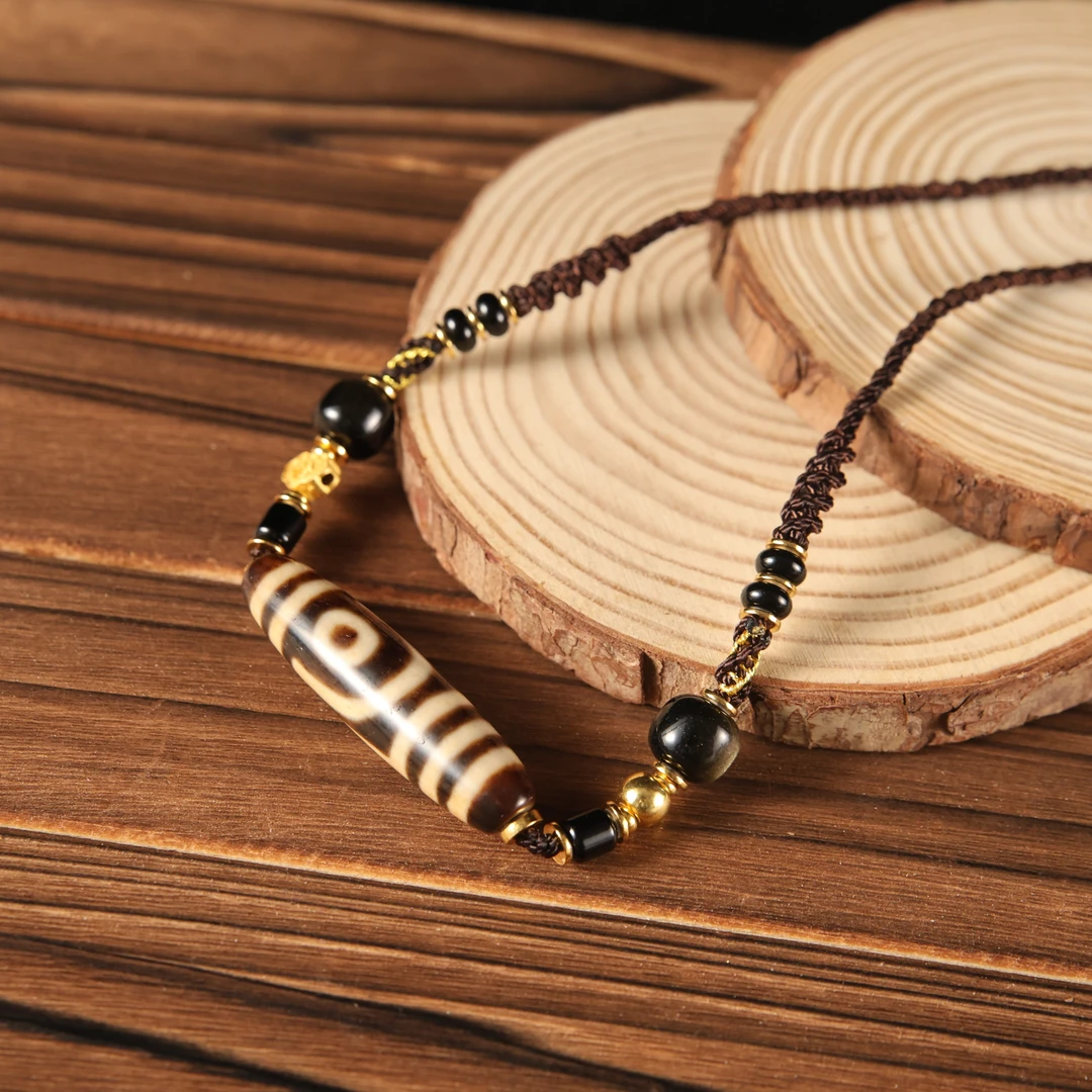 壹加火火|原创设计玛瑙上肯老超二眼锁骨链