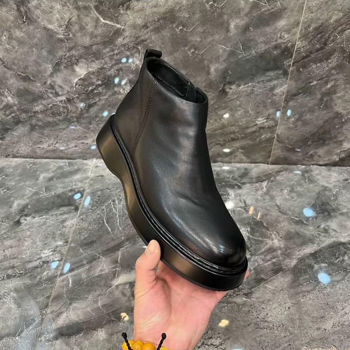 冬季切尔西靴男靴英伦风高帮鞋马丁靴男真皮沙漠靴中帮短靴子