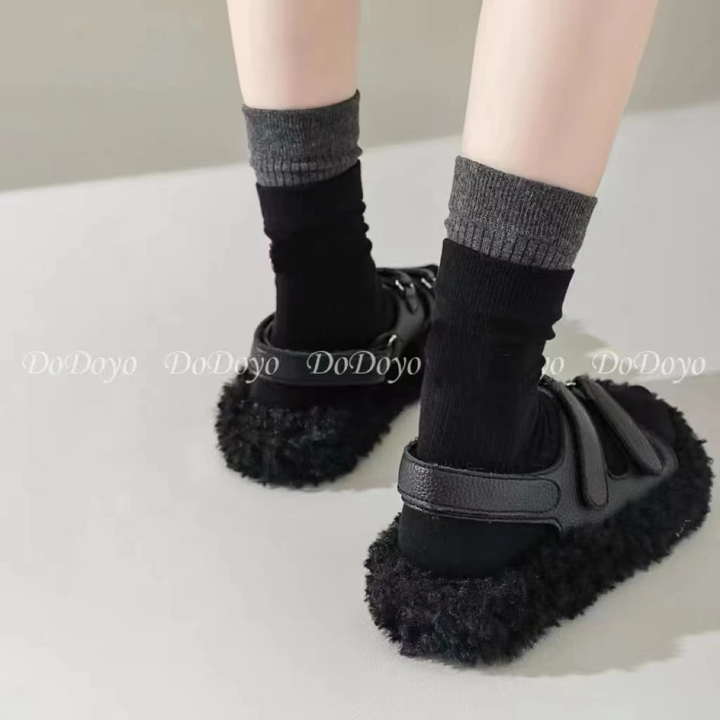 饼饼定制 DODO Y双层螺口泡菜国的堆堆袜SW-B321