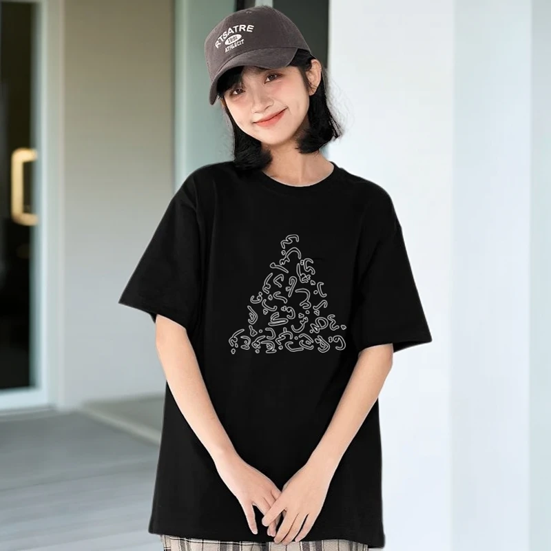 新疆字母三角体恤 民族风格 100%长绒棉爆款舒服适休闲情侣（A8款）