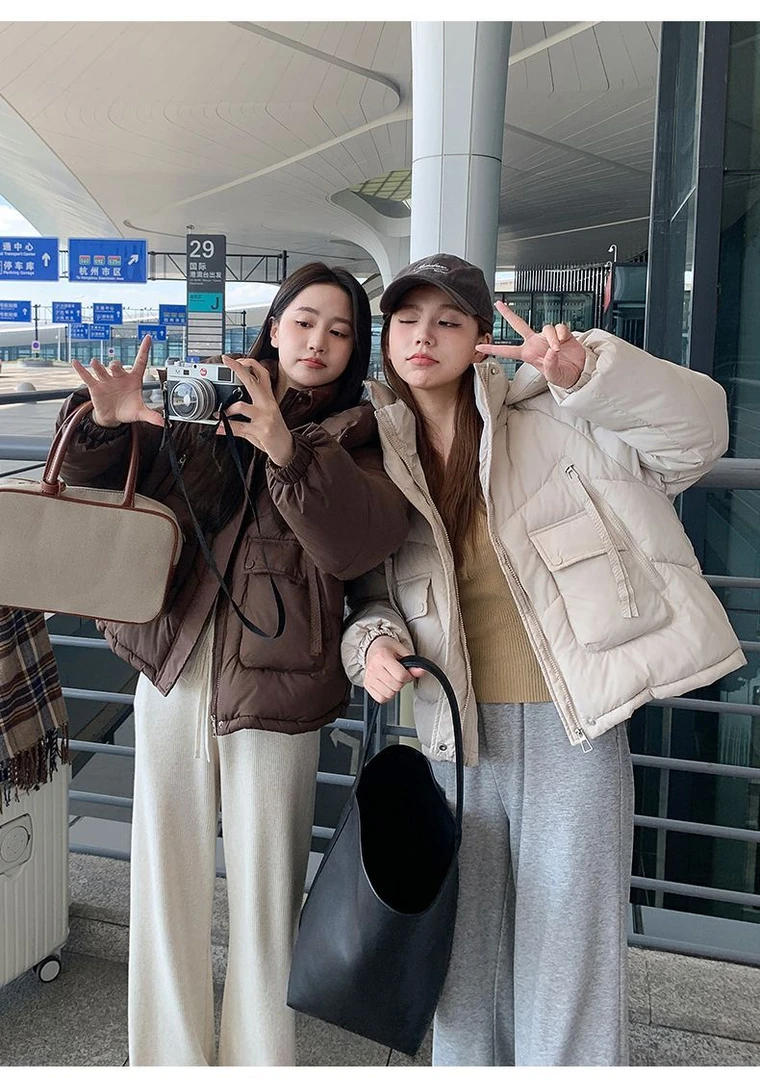 2025新款闺蜜棉服女加厚棉袄外套冬季保暖时尚韩版宽松大码棉衣