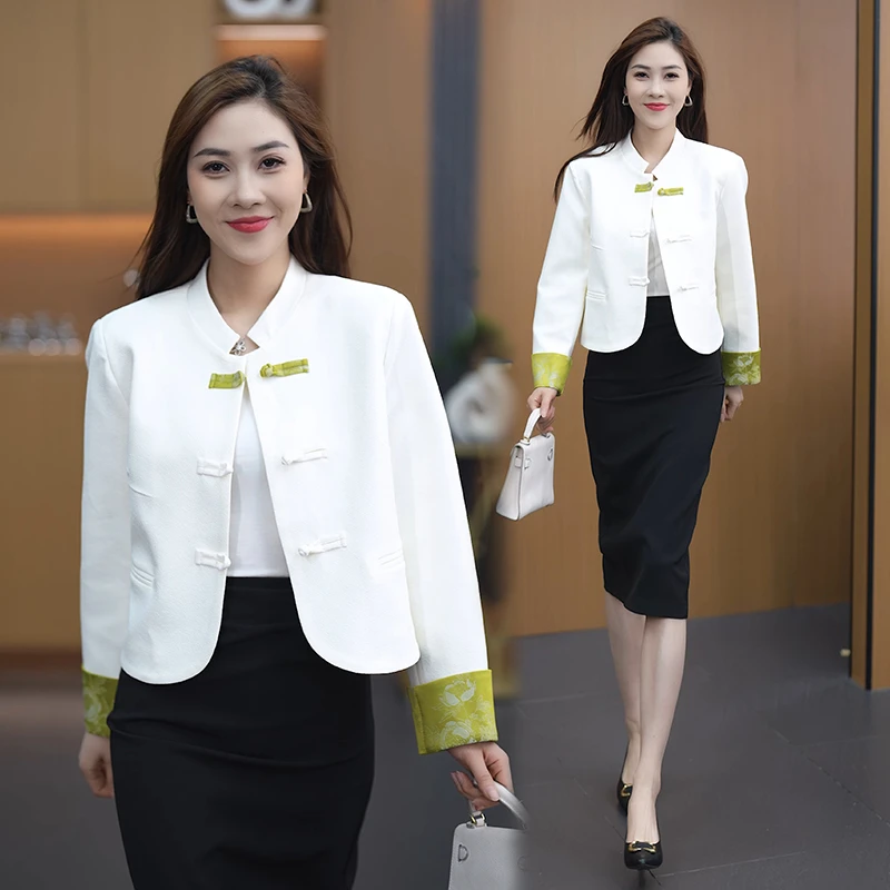 新中式国风外套2024盘扣春秋新款气质高级香风上衣小个子