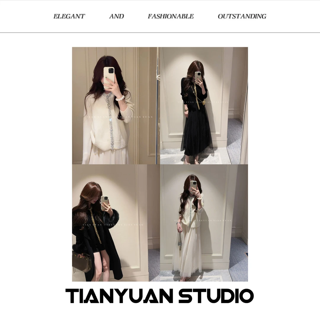 甜美●【圆舞曲】秋冬毛衣小香风气质长袖针织时尚设计感JJQ4MY7282