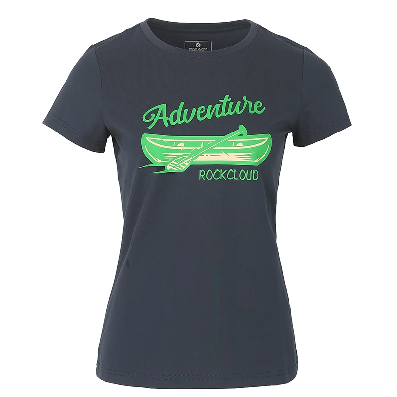 【新款】户外运动春夏时尚休闲舒适快干女款短袖圆领凉感T恤400045