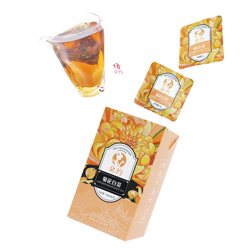 湘丰朵约菊花白茶 黄山菊花搭配桑植白茶祛火养生秋冬36g（2x18）