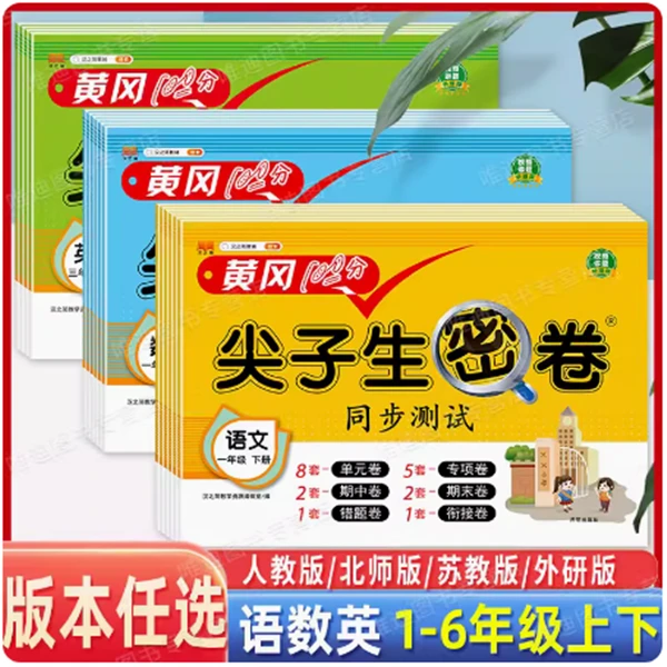 黄冈100分 尖子生密卷小学试卷测试卷人教版单元期中期末冲刺卷