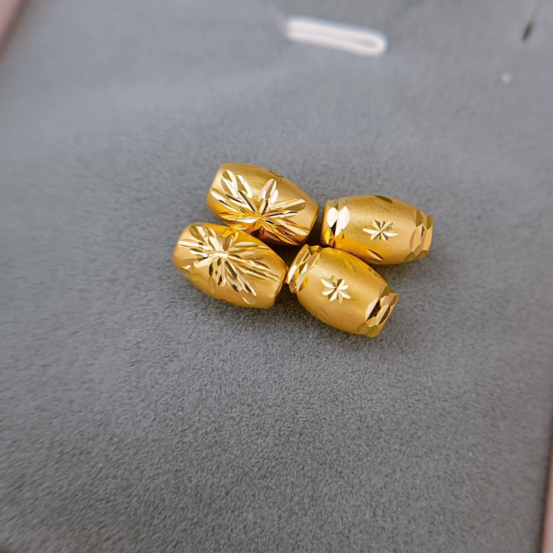 金鑫珠宝 足金椭圆形转运珠时尚精美精致气质百搭