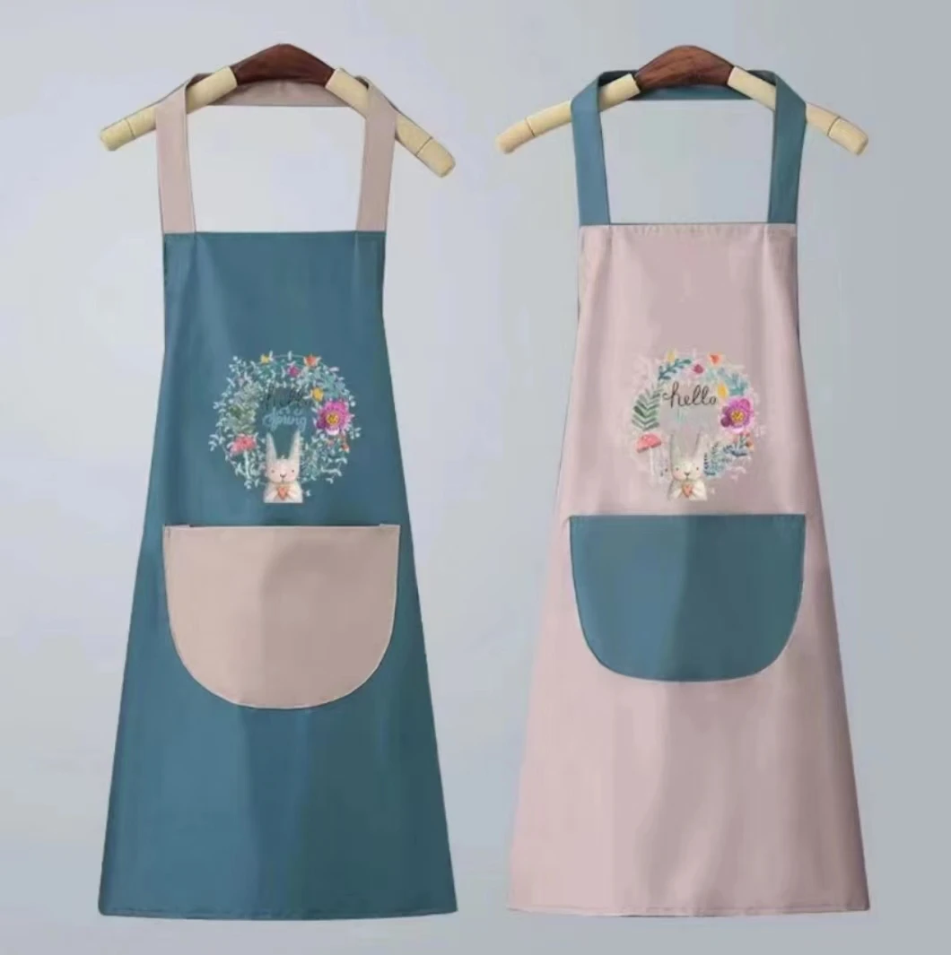 【发一个包边围裙】防水防油围裙多功能可折叠韩版围腰网红洋气时尚