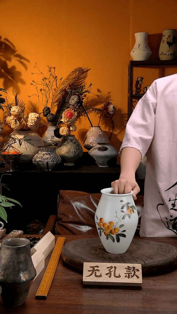 【闪购商品】景德镇花瓶花器134（高21口10）