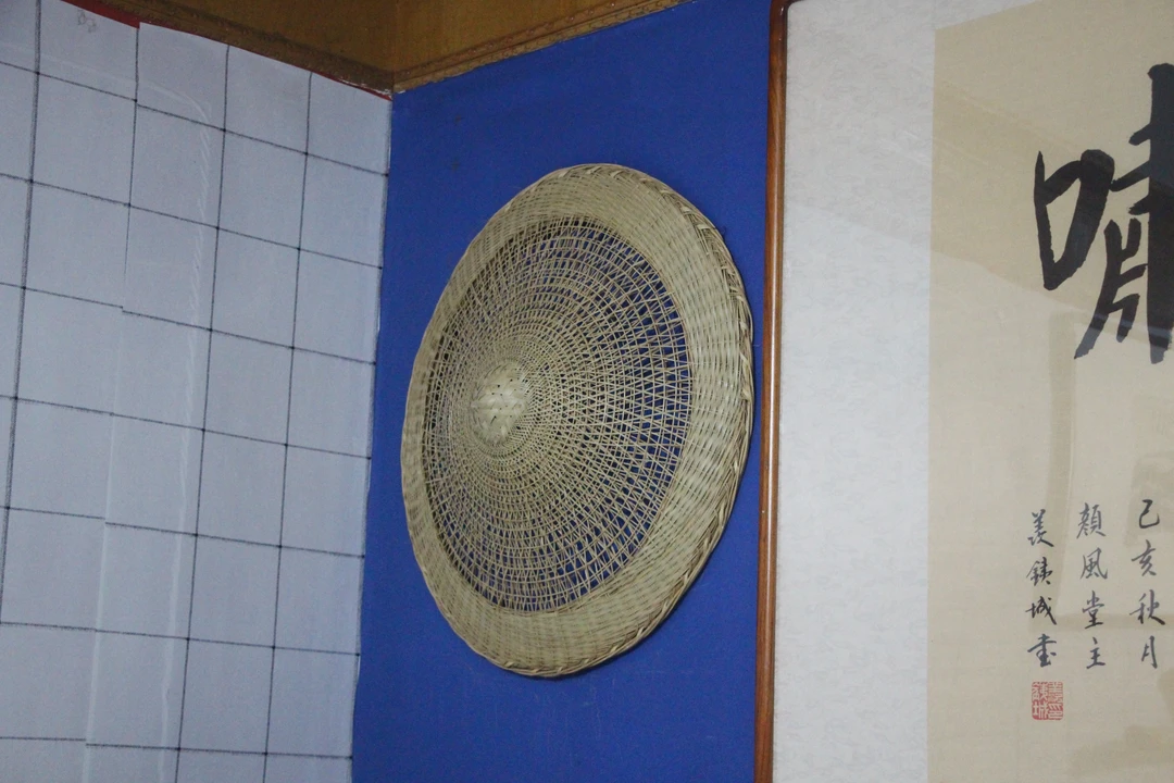 老父亲作品，手编斗笠，限量收藏版