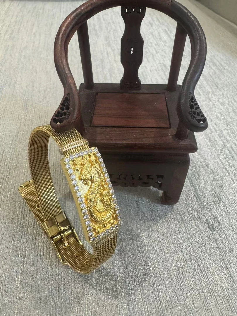 合金合成锆石手链 【玖易阁】水龙手链