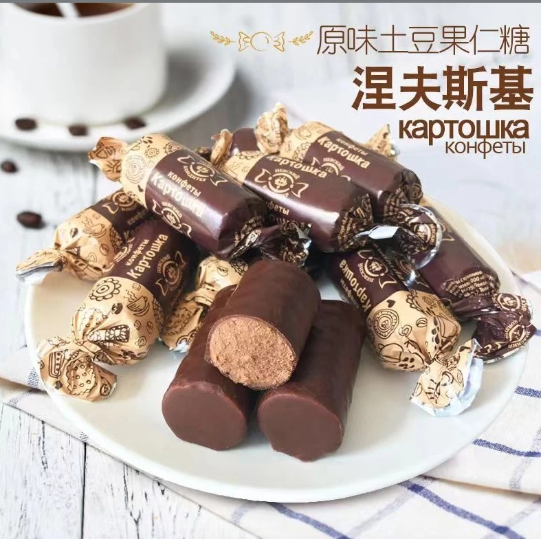 【源头进口】俄罗斯原装进口涅夫斯基原味土豆果仁糖（500g）