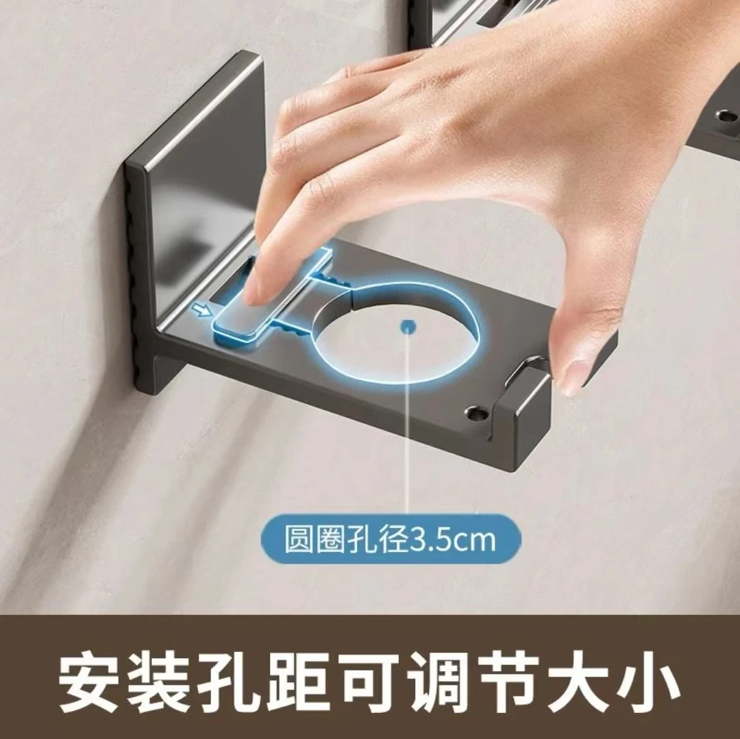 洗发水挂架壁挂墙上卫生间免打孔浴室沐浴露置物架洗手液收纳架子