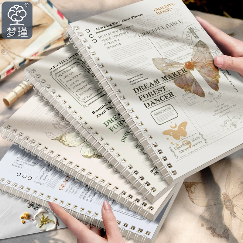 【直播】B5侧翻线圈本简约高颜值学生英式风横线笔记本记事本子