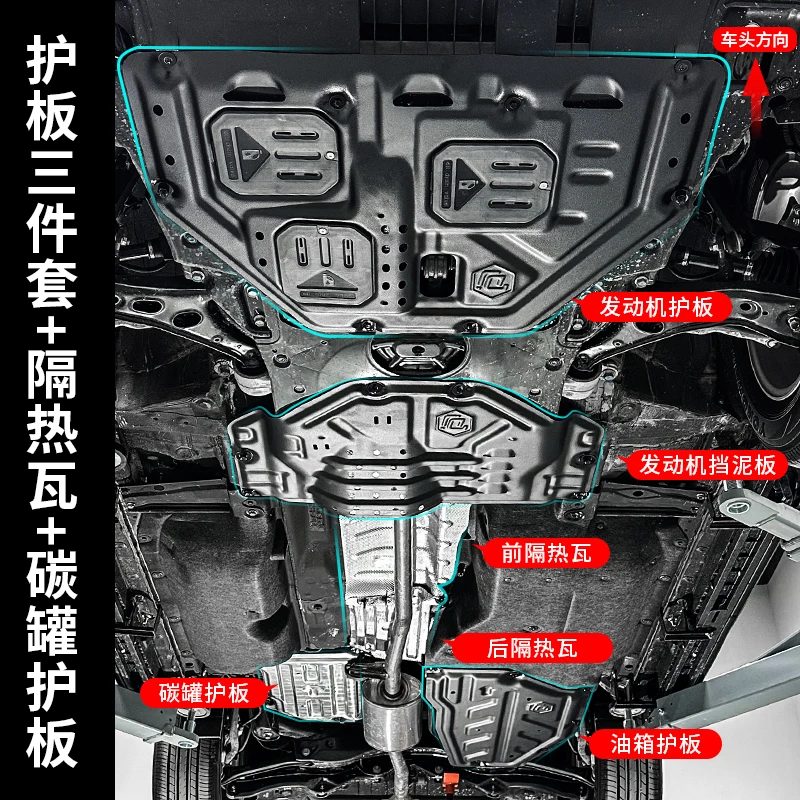 适用于17-25本田CRV发动机护板挡泥板 皓影底盘油箱护板底下防护