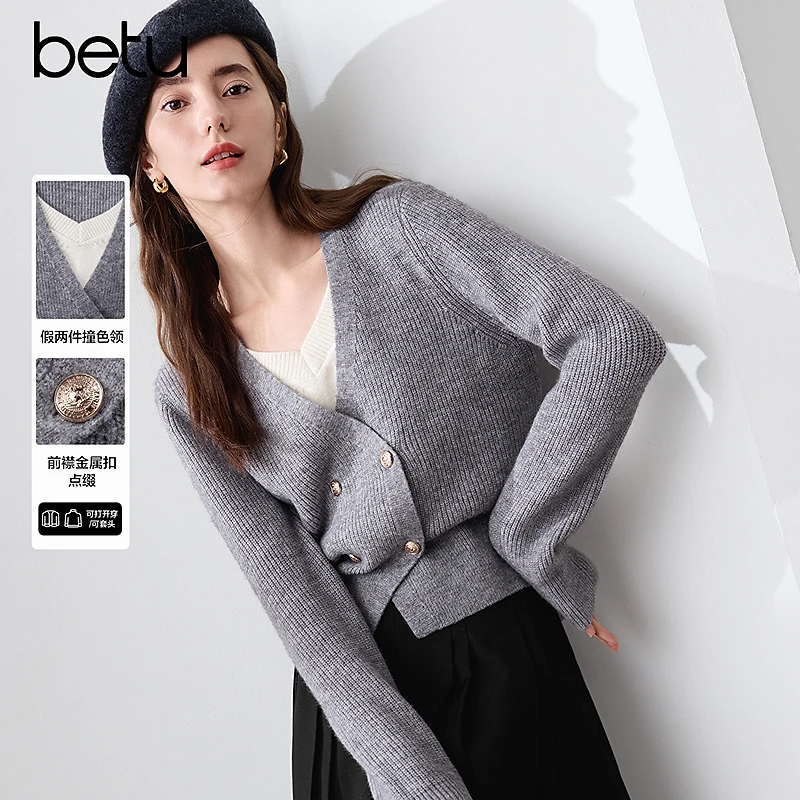 百图2025年春季新款毛衣2410T34