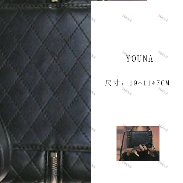 YOUNA/优娜【黑色】秋冬新款手拎单肩斜跨包62073