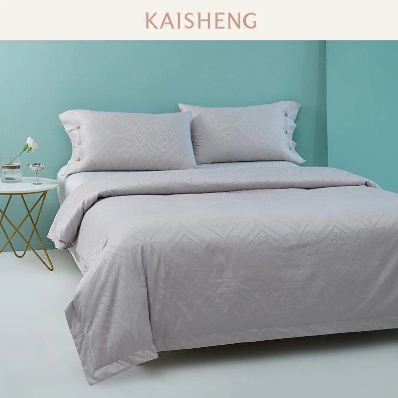 KAISHENG/凯盛家纺全棉色织大提花四件套 欧菲娜