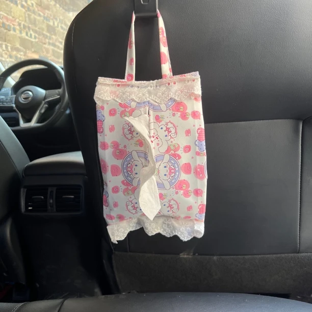 精品防水布车载纸巾袋（图案自己备注