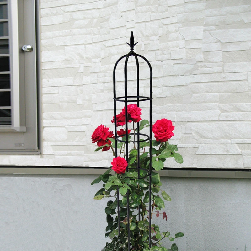 月季爬藤架藤架铁线莲阳台花架支架花月季庭院户外耐用攀爬植物杆