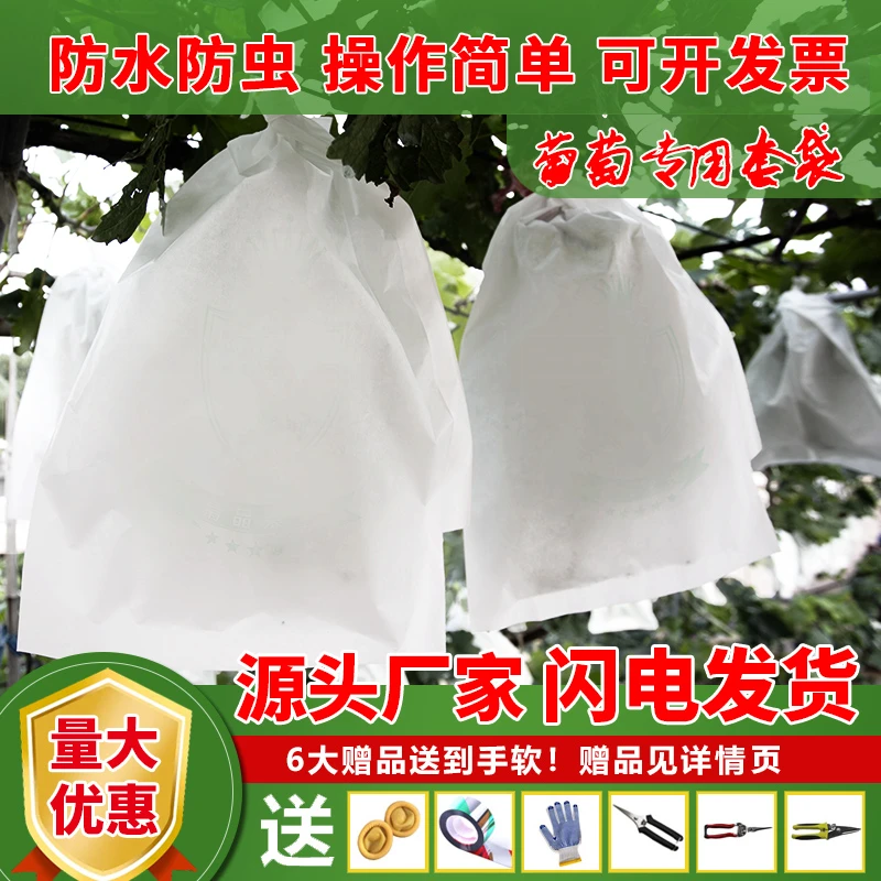 【工厂直销】葡萄套袋专用水果纸袋防鸟虫防水育果袋露天葡萄纸袋