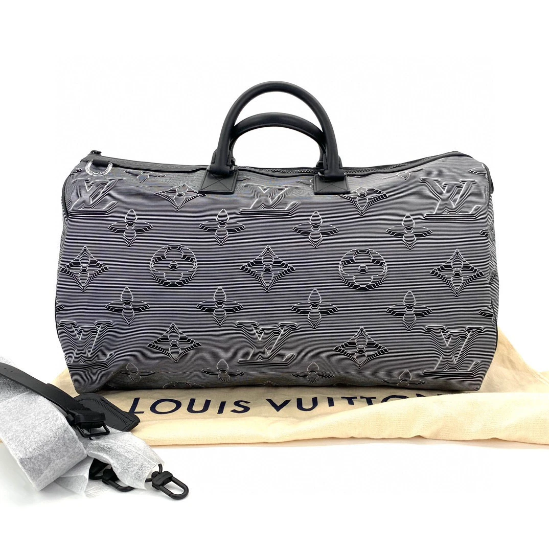 99新 LouisVuitton/路易威登 限量双面炫彩旅行袋 尺寸50/29 时尚