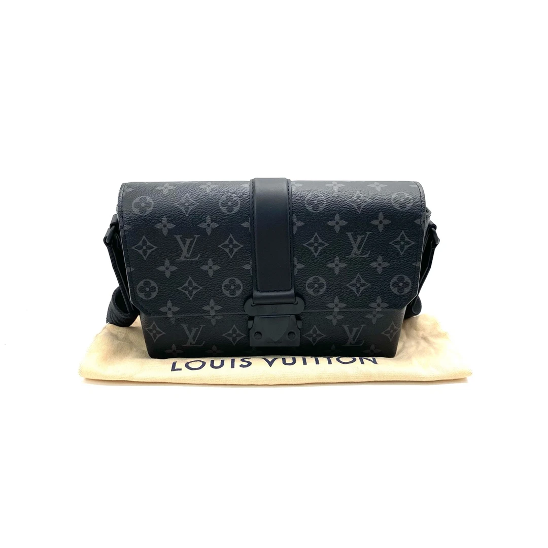 99新 LouisVuitton/路易威登 新款黑老花S-Cape邮差包 尺寸28/16