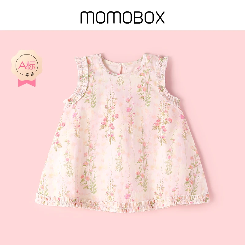 【后花园】婴幼儿碎花连衣裙小无袖公主夏季薄款印花儿童女孩裙子