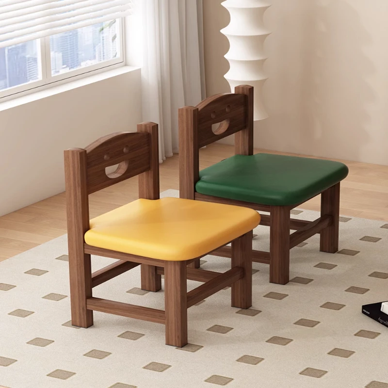 实木小凳子家用儿童靠背小椅子客厅矮凳换鞋凳幼儿园木凳子小板凳