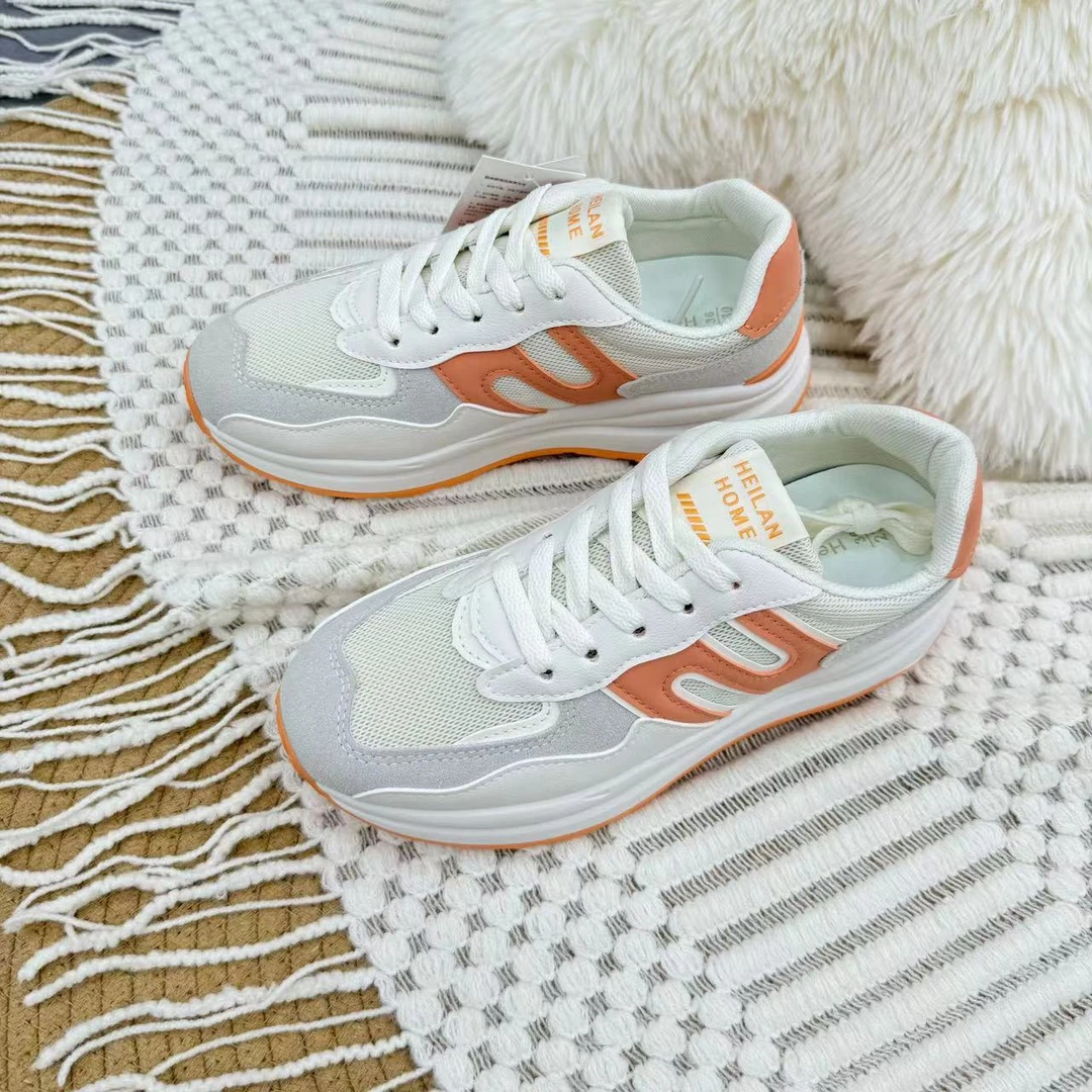 021 米橘 （图思）韩版百搭时尚阿甘鞋女2024新款厚底运动鞋