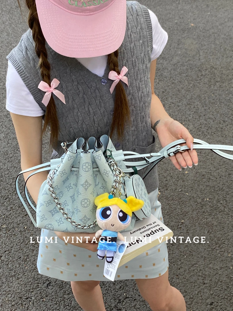 95新 LouisVuitton/路易威登 蓝色小号月光女神包13308647