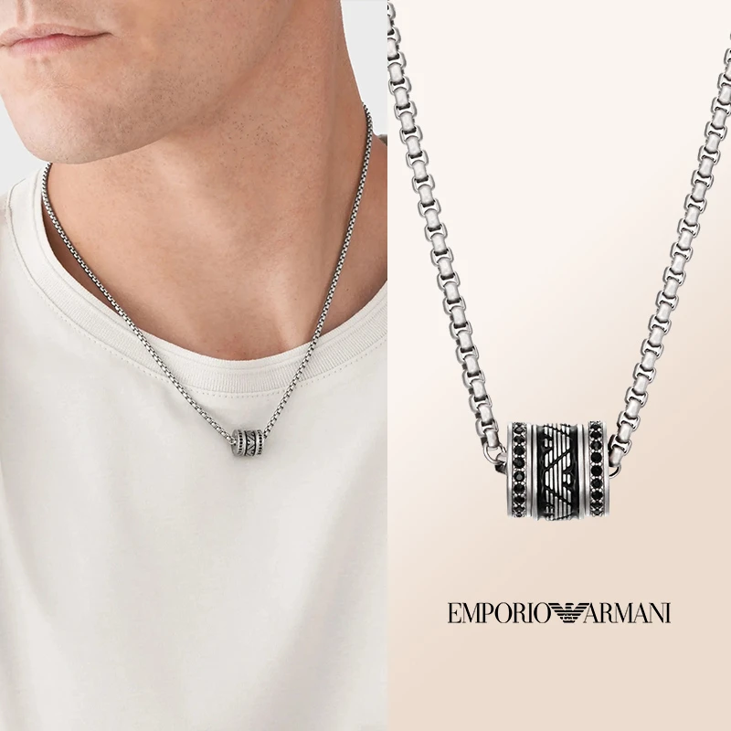 Emporio Armani/安普里奥·阿玛尼 不锈钢项链 时尚潮酷EGS2977040