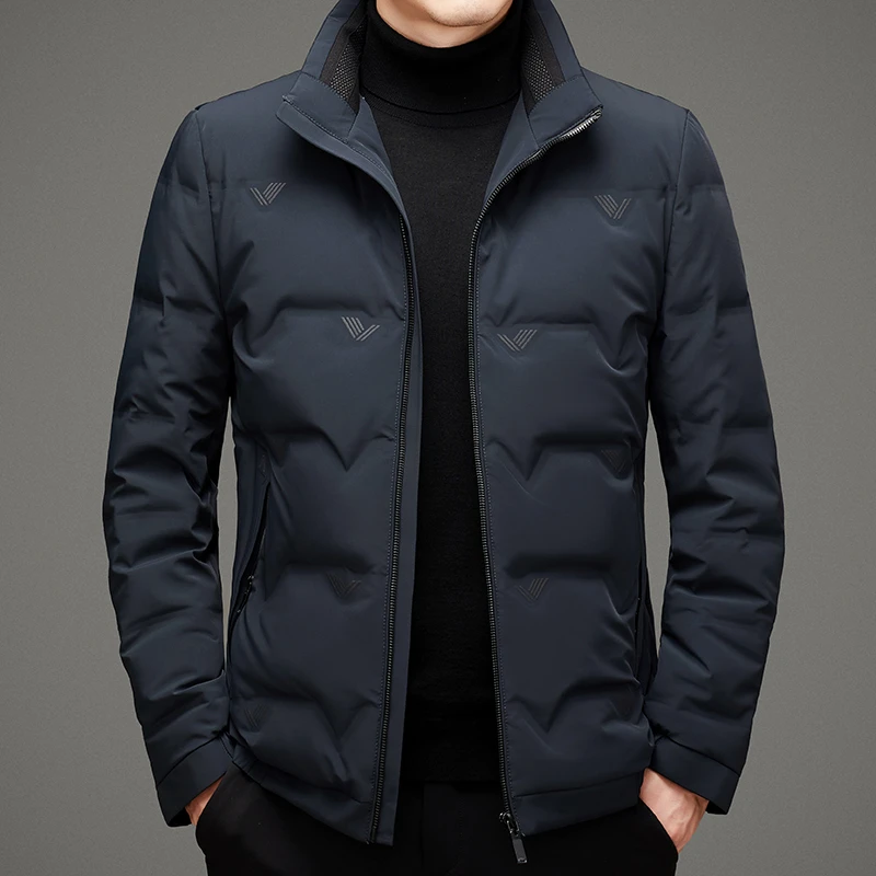 【专柜正品 白鹅绒】欧洲轻奢男士冬季新款时尚潮流短款羽绒服外套