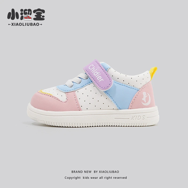 新款春秋透气婴幼儿皮面学步鞋软底防滑宝宝鞋子1-4岁儿童机能鞋