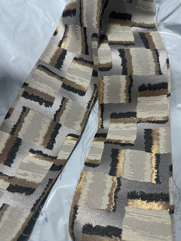 黑灰色几何马赛克提花带复合轻奢现代桌旗样板房餐桌玄关茶几