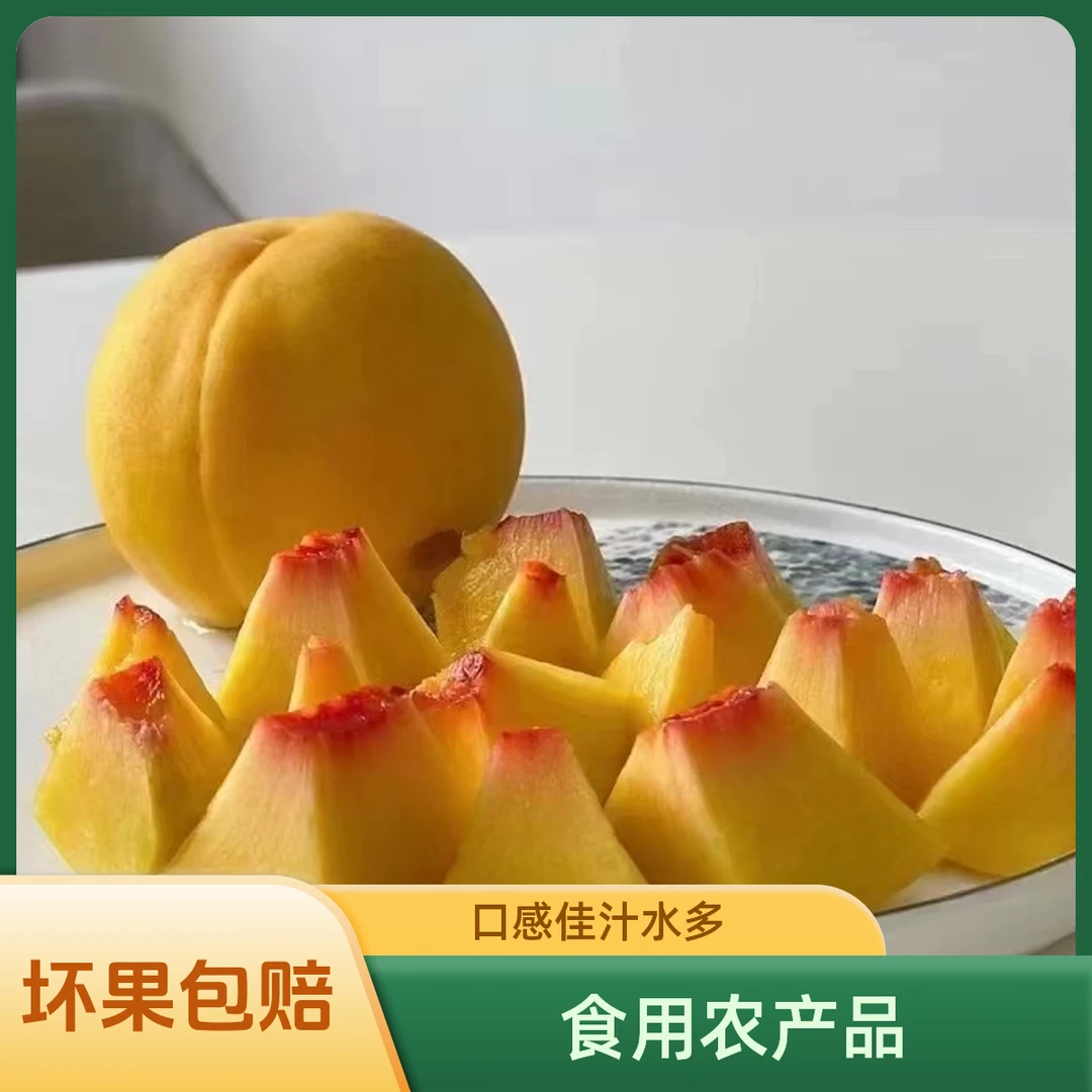 简直太好吃了 新鲜包邮到家 黄桃口感佳汁水多 坏果包赔 桃子水果