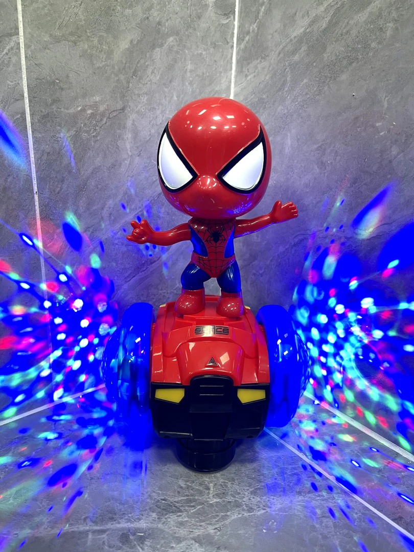 婴儿玩具蜘蛛人平衡车电动万向旋转跳舞0-1-3岁音乐灯光儿童玩具