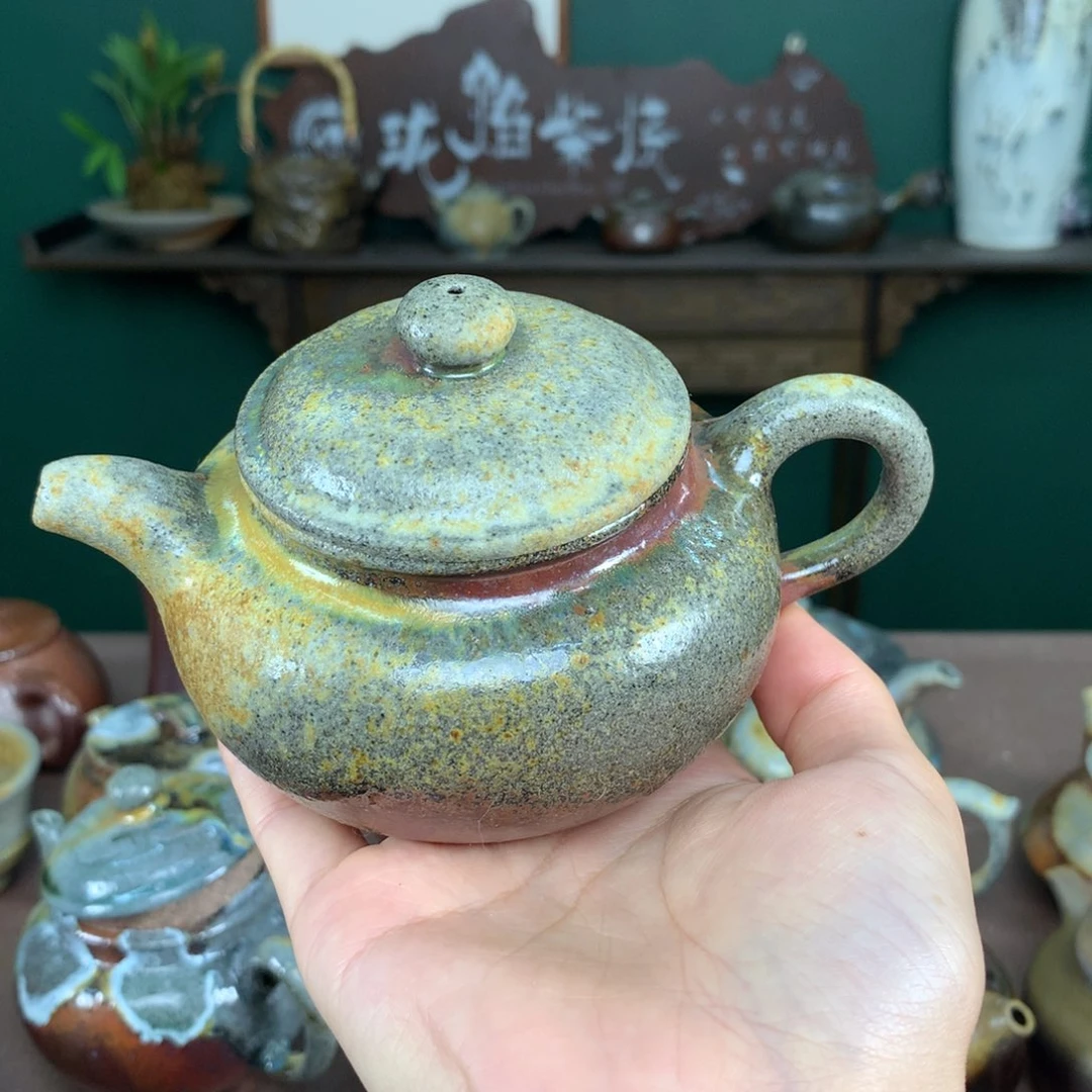 紫砂茶壶纯自然柴烧