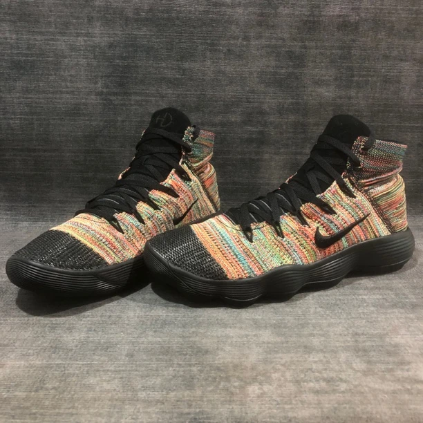 45码/HD 2017 Flyknit 精英黑彩虹 全新 未下地 无原盒 篮球鞋