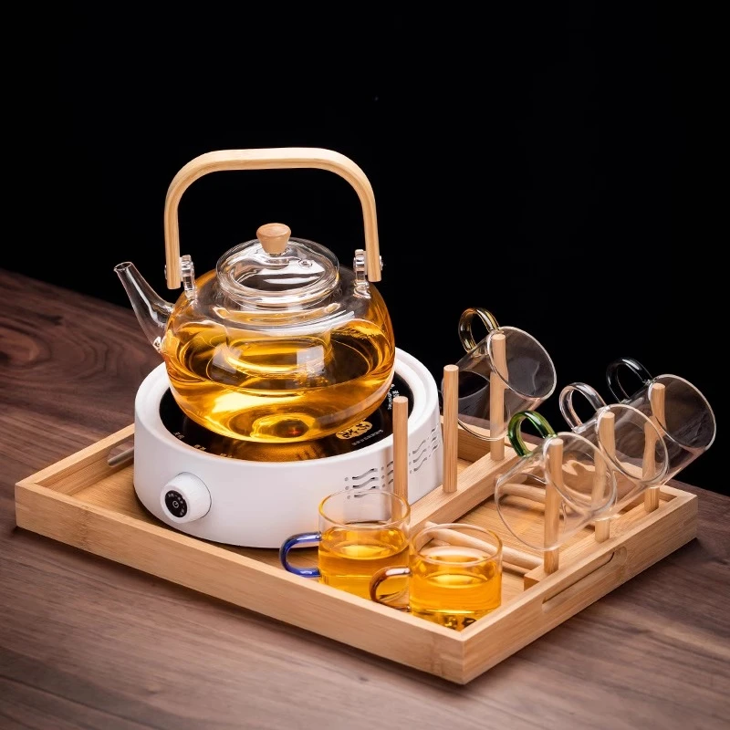 透明玻璃煮茶壶茶具电陶炉养生壶烧水功夫茶杯花茶泡茶器家用茶炉