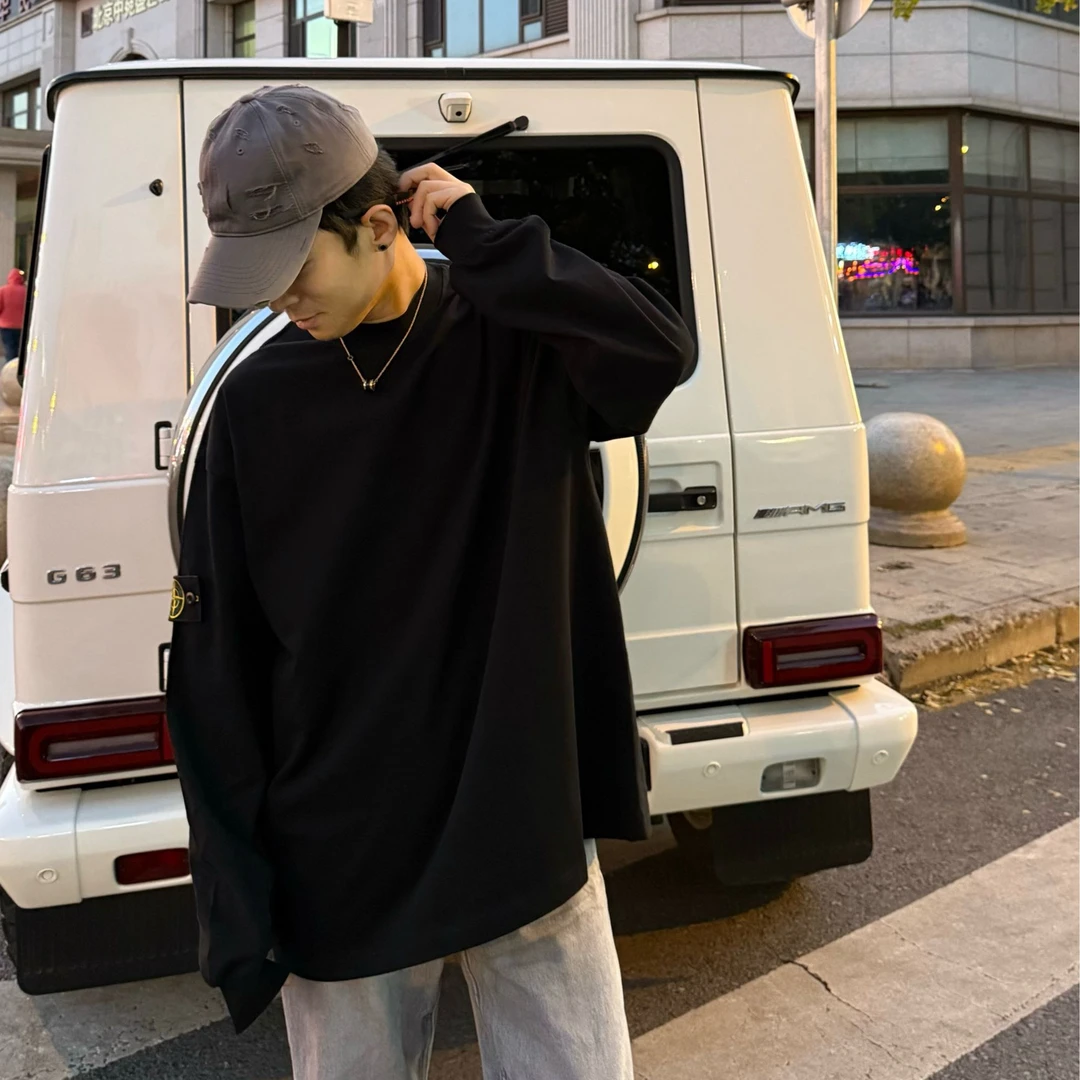 宽松【十字准星长袖T恤】男女同款