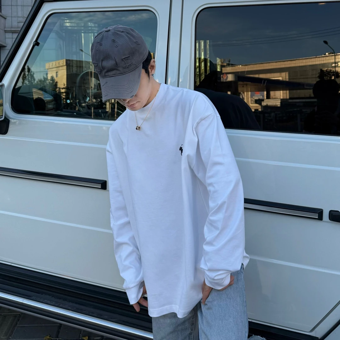 宽松【战马长袖T恤】男女同款D23160