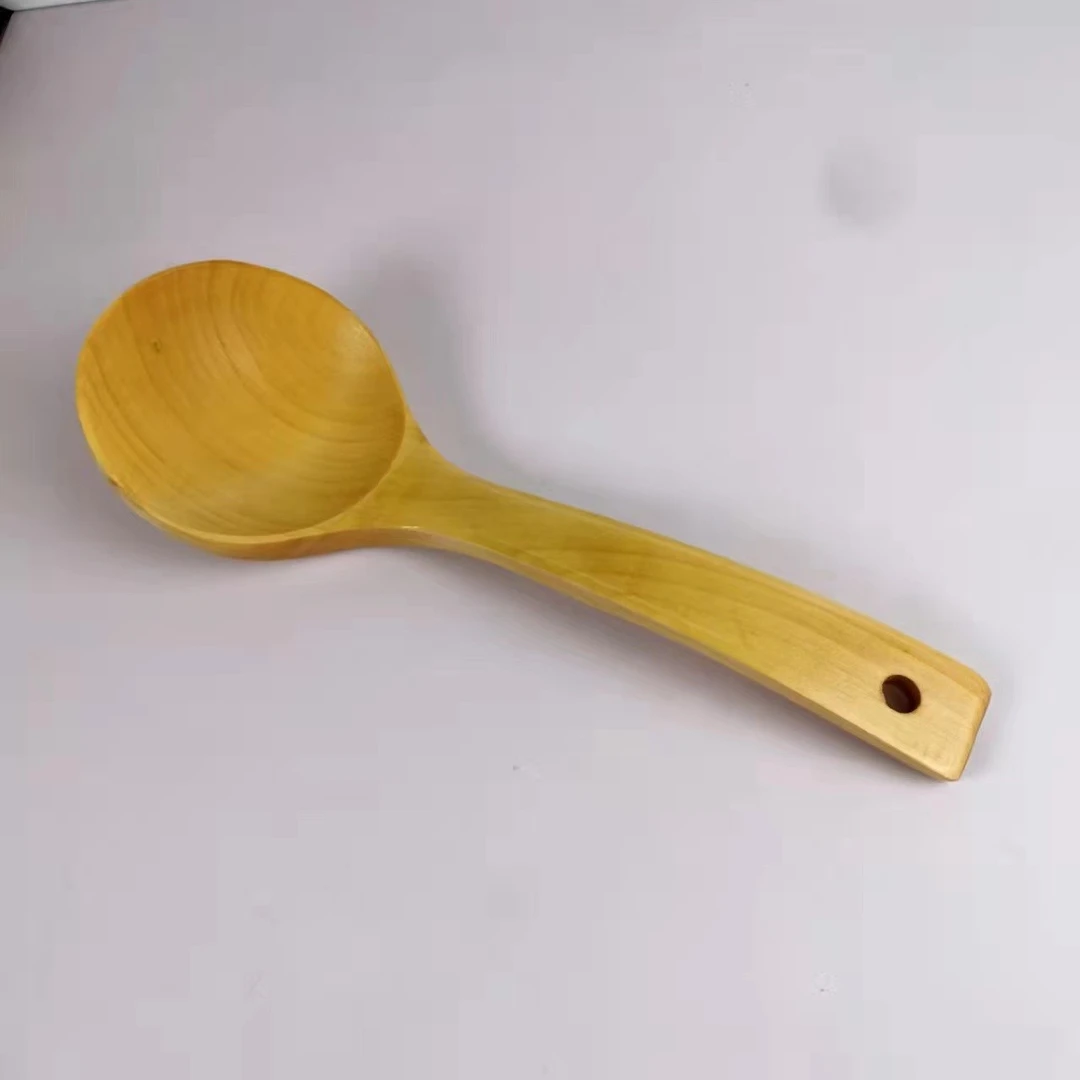 木制品木汤勺有孔可挂壁勺