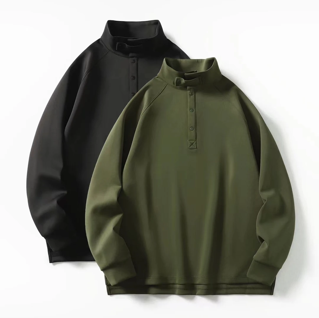 【立领设计款】重磅空气层太空棉纯色休闲卫衣612