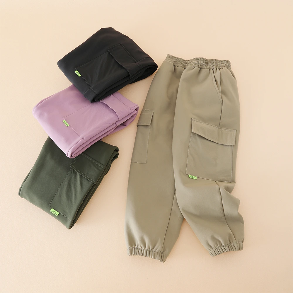 【阿晓专属】儿童登山系伞兵裤秋冬软壳冲锋裤R25803