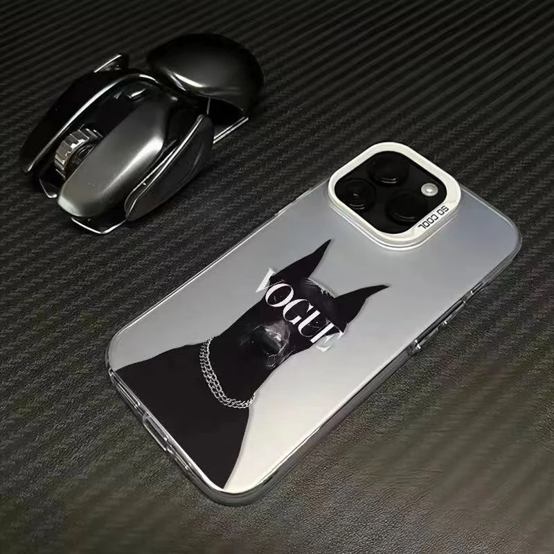 潮酷杜宾适用苹果15新款iphone14男女13可爱12全包高端网红手机壳