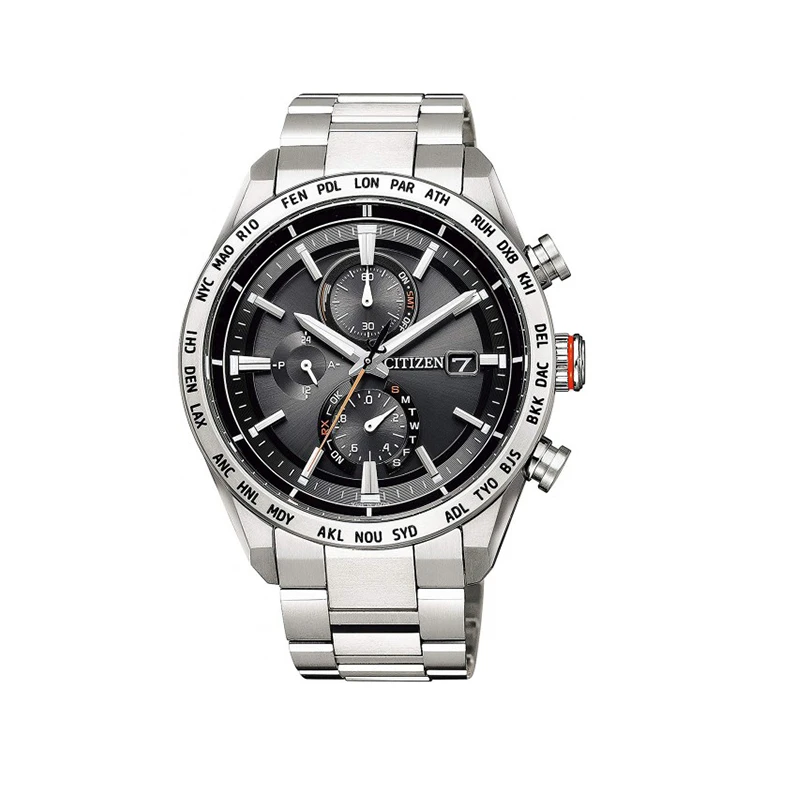 Citizen/西铁城光动能电波表舒博钛防水AT8181-63E 63W