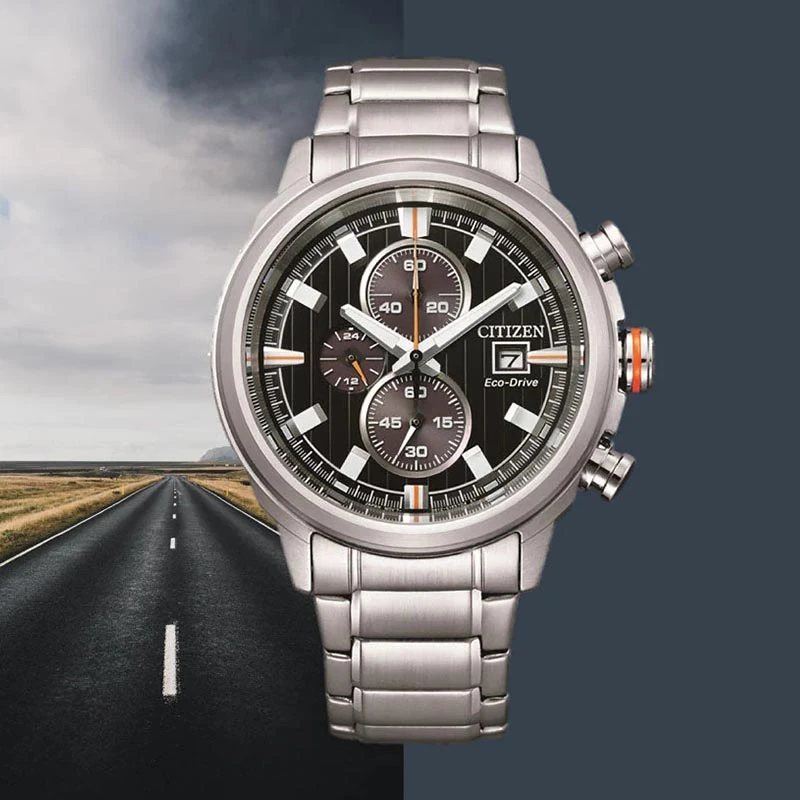Citizen/西铁城（香港）光动能时尚多功能计时男表CA0730-85E