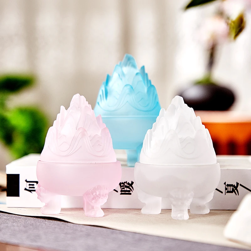 狻猊琉璃博山香炉家用室内三足熏香炉沉香檀香打香篆香道熏香炉